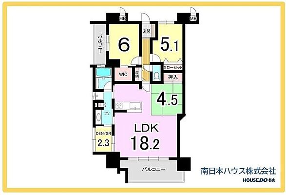 間取り シャイニー谷山中央 12階/-