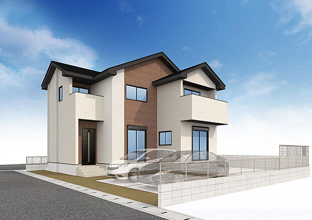 スタイリッシュな外壁にはアクセントカラーを取入れ、皆様にご満足いただけるフォルムを意識しております。