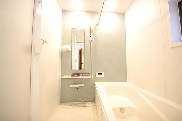 心地よい入浴タイムを追求した大きな浴槽とアクセントパネルで、より高級感が演出されます。