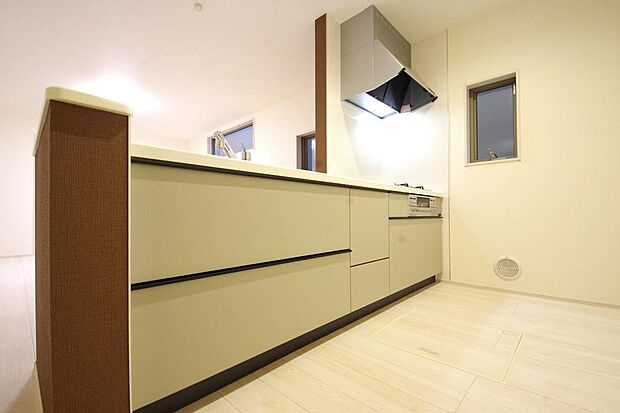 収納豊富で、日々のお料理から後片付けまで快適に、はかどるキッチンです。