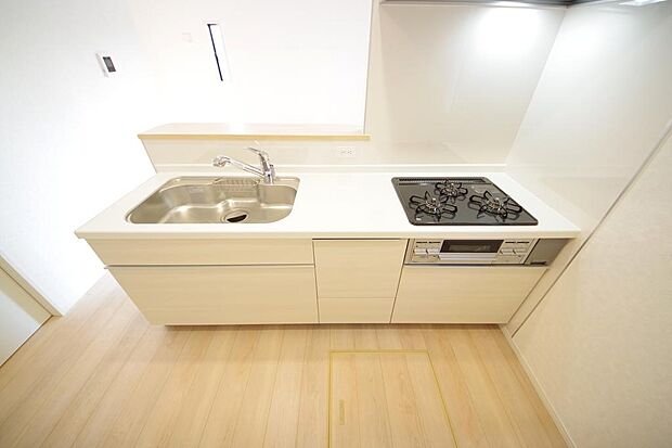 収納豊富で、日々のお料理から後片付けまで快適に、はかどるキッチンです。