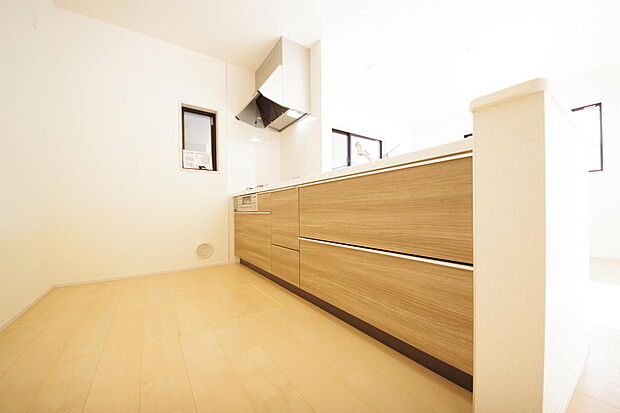 収納豊富で、日々のお料理から後片付けまで快適に、はかどるキッチンです。