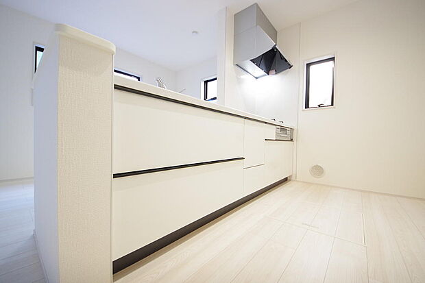 収納豊富で、日々のお料理から後片付けまで快適に、はかどるキッチンです。