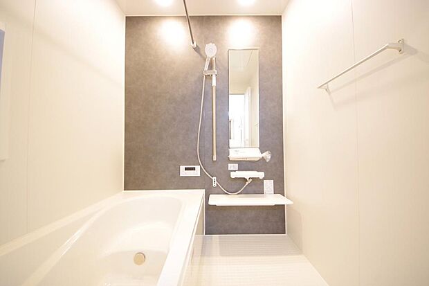 心地よい入浴タイムを追求した大きな浴槽とアクセントパネルで、より高級感が演出されます。