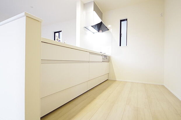 収納豊富で、日々のお料理から後片付けまで快適に、はかどるキッチンです。