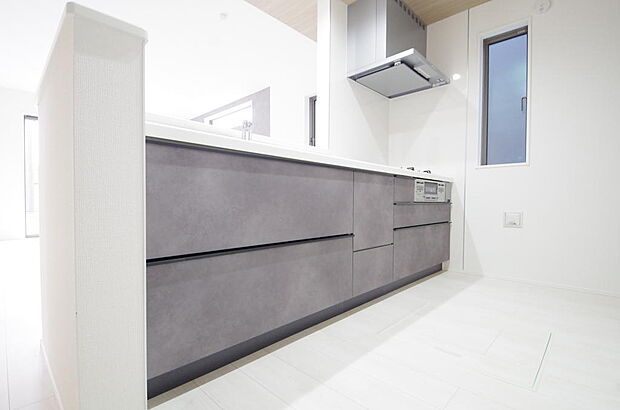 収納豊富で、日々のお料理から後片付けまで快適に、はかどるキッチンです。