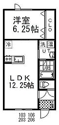 間取図画像 1LDK