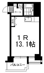 南大通4マンション ワンルームの間取図画像
