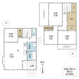 石名坂町1丁目山口様戸建 4LDKの間取り