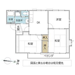 パシフィック・ハイツ 3DKの間取図画像