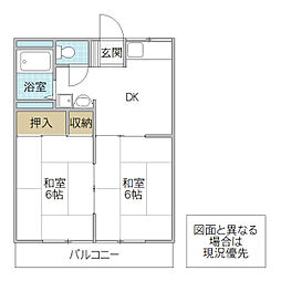 間取図画像 2DK