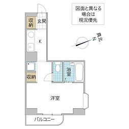 シルエットマンションミニ ワンルームの間取図画像