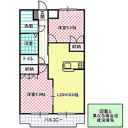 間取図画像 2LDK