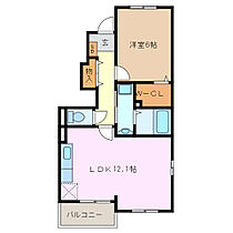 オネスト 101 ｜ 三重県四日市市伊坂台３丁目（賃貸アパート1LDK・1階・45.02㎡） その2