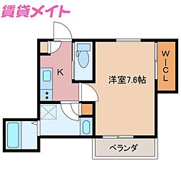 間取図画像 1K