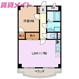 間取図画像 1LDK