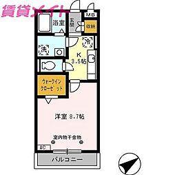 セーリング5B 1Kの間取図画像