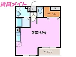 マルセイユ ワンルームの間取図画像