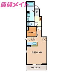 フォルシュ ワンルームの間取図画像