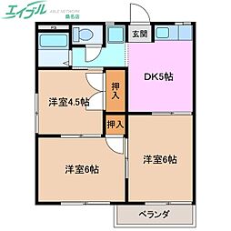 スカイハイツ 2階/-
