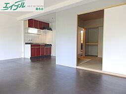 長島スカイハイツ 1階2LDKのリビング/ダイニング