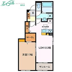 ポルト　ボヌール　I 1階/-