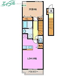 シーズ メゾンII 2階/-