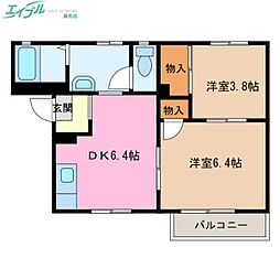 ウェンディ弐番館 2階/-