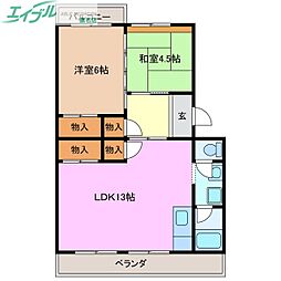 コーポはりま 4階/-