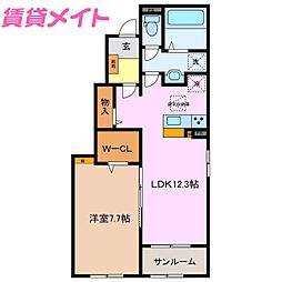 間取図画像 1LDK