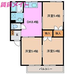 オーズメゾーナカヤマ　Ｃ 1階/-