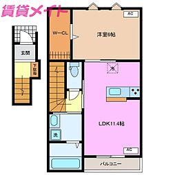 間取図画像 1LDK