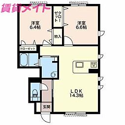 エテルノ・レガーロC棟 3LDKの間取図画像
