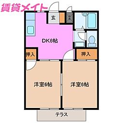 ハイツシャインA 1階/-