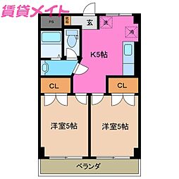 NEXTAGEA 2Kの間取図画像