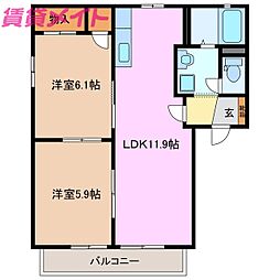 ルミエール星見ヶ丘B 2階