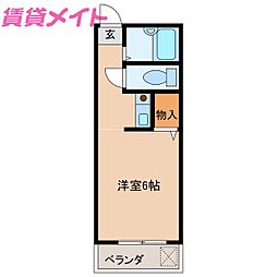 North ワンルームの間取図画像