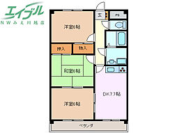 サンモール・Ｔ 1階3DKの間取り