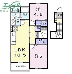 クルーセ　Ａ 2階