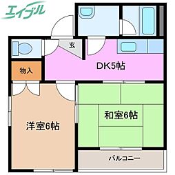 間取図画像 2DK