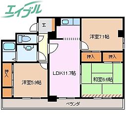 サンパレス大野 3階