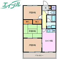 フォレストオブウィン 3DKの間取図画像