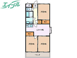 ガーデンヒルＦ・Ｍ・Ｔ 3階/-