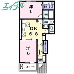 シャン・ド・フルール B 1階/-
