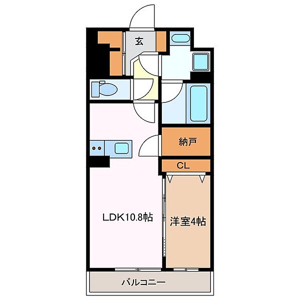 グリーンベルII 405｜三重県四日市市本郷町(賃貸マンション1LDK・4階・40.08㎡)の写真 その2