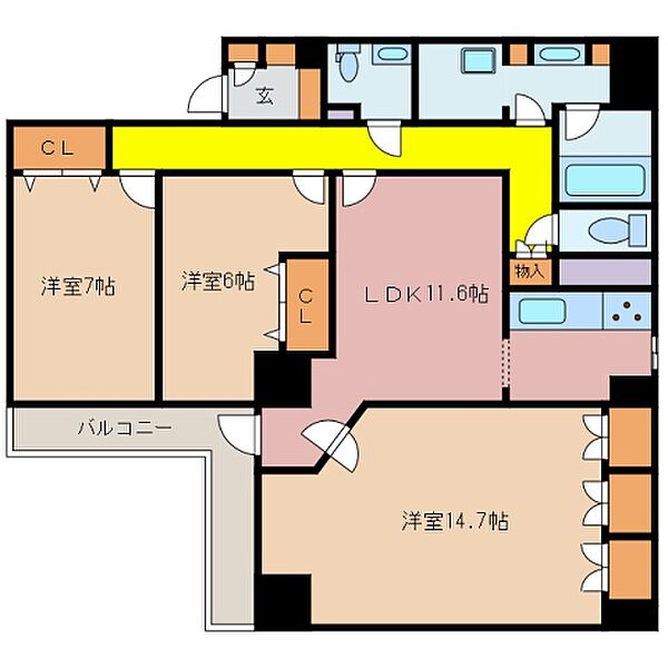 同じ建物の物件間取り写真 - ID:224004788898