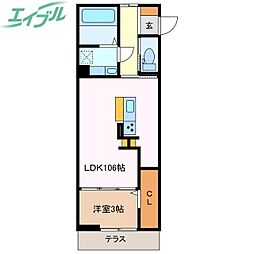 ディーシャンブル鵜の森 1階