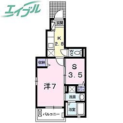 サンシャインヤマトサンシャインM 1SKの間取図画像
