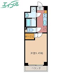 S-FORT四日市西新地 1Kの間取図画像