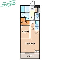 エスペランサS8 ワンルームの間取図画像